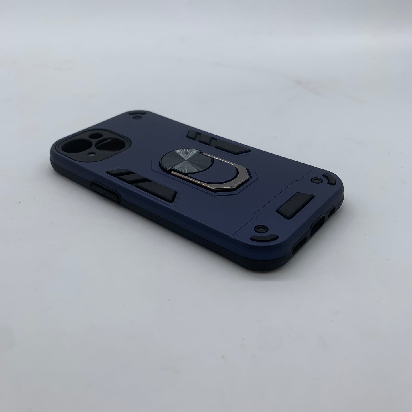 iPhone 15 Hard PC Case with ring holder Shockproof Slim back Cover