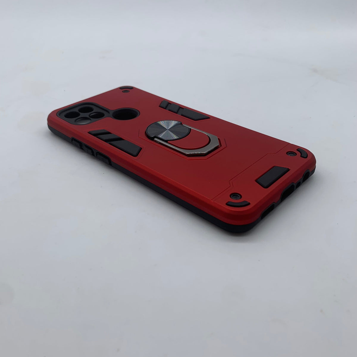 OPPO A15 Hard PC Case with ring holder Shockproof Slim back Cover