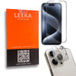 LEEKA Apple iPhone 16 Pro Max Supreme Quality HD Tempered Glass & Camera Lens Glass Screen Protector