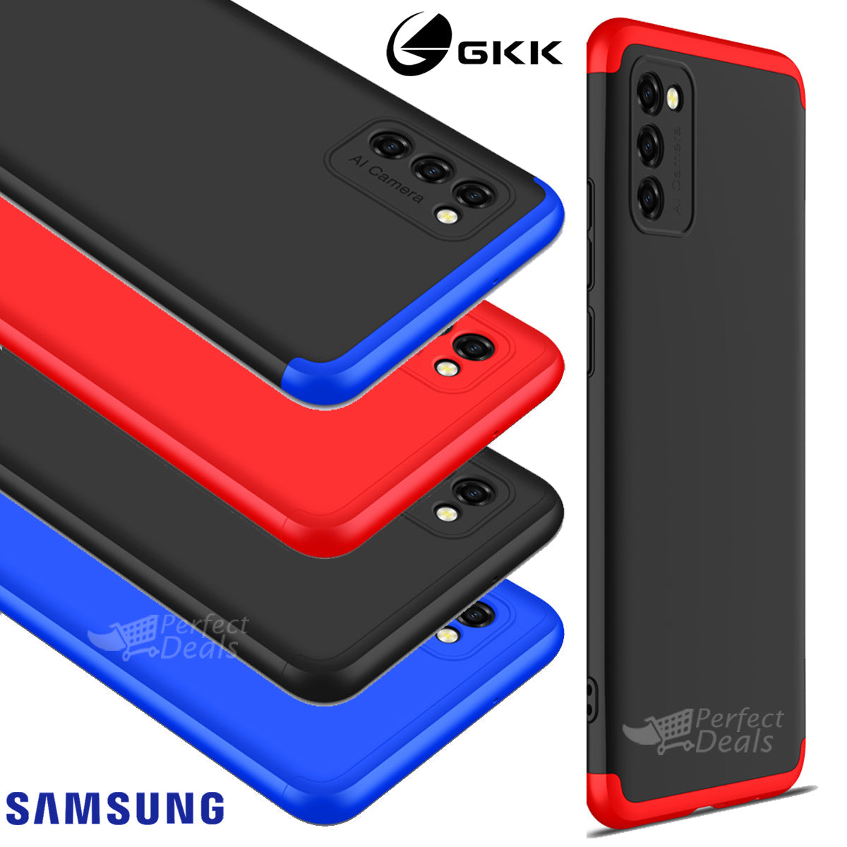 Original GKK Dual Tone 360º Case for Samsung M02s