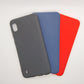 Samsung A10 bundle pack of 3 Silicone case slim black red blue back covers