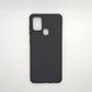 Samsung A21s bundle pack of 3 Silicone case slim black red blue back covers