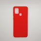 Samsung A21s bundle pack of 3 Silicone case slim black red blue back covers