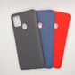 Samsung A21s bundle pack of 3 Silicone case slim black red blue back covers