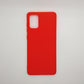 Samsung A71 bundle pack of 3 Silicone case slim black red blue back covers