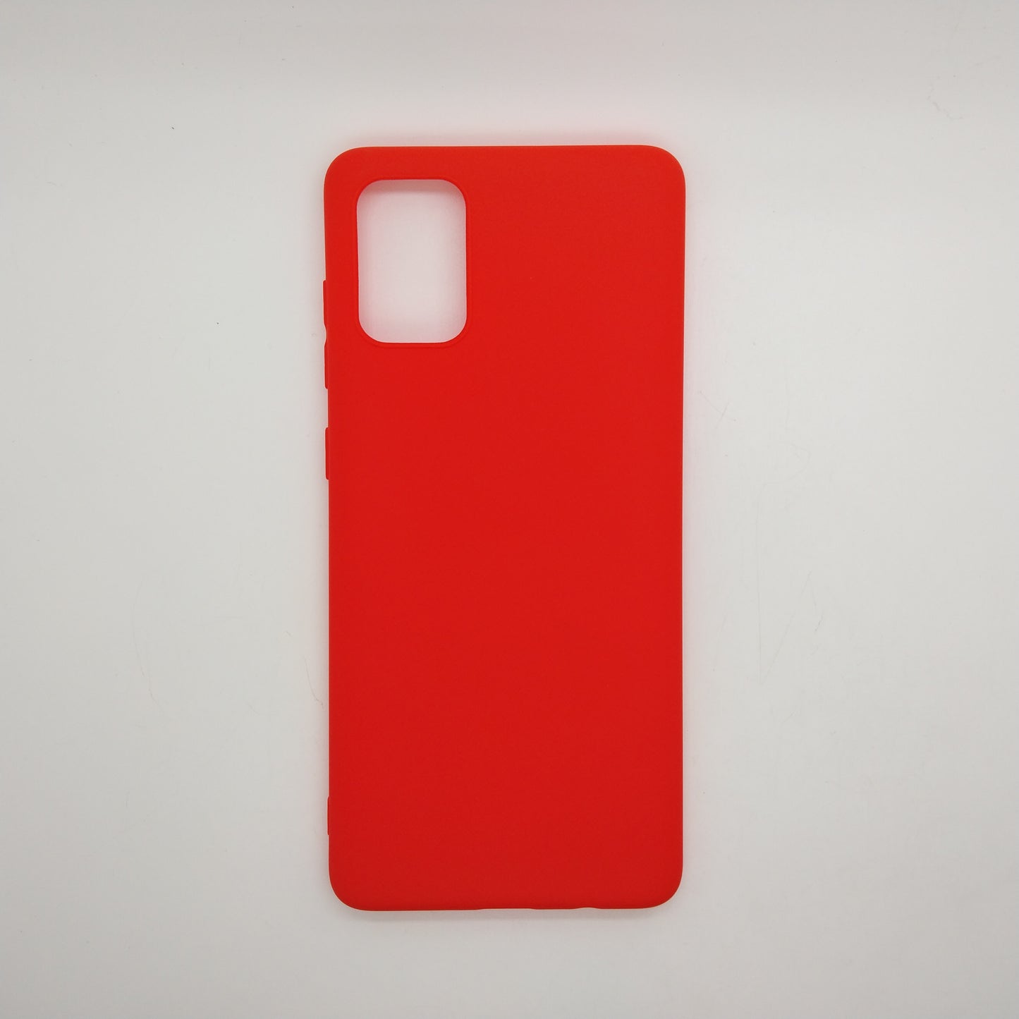 Samsung A71 bundle pack of 3 Silicone case slim black red blue back covers