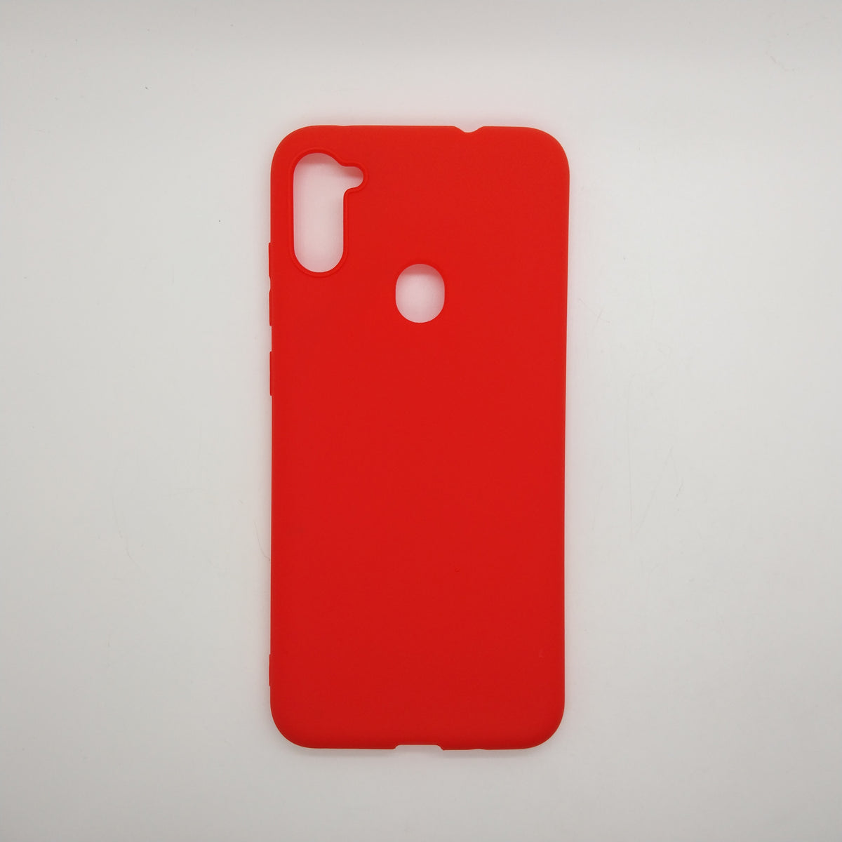 Samsung M11 bundle pack of 3 Silicone case slim black red blue back covers