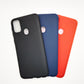 Samsung M21 bundle pack of 3 Silicone case slim black red blue back covers