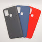 Samsung M31 bundle pack of 3 Silicone case slim black red blue back covers