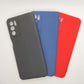 OPPO A16 bundle pack of 3 Silicone case slim black red blue back covers
