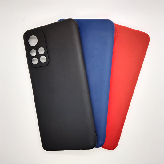 Redmi Note 11 bundle pack of 3 Silicone case slim black red blue back covers
