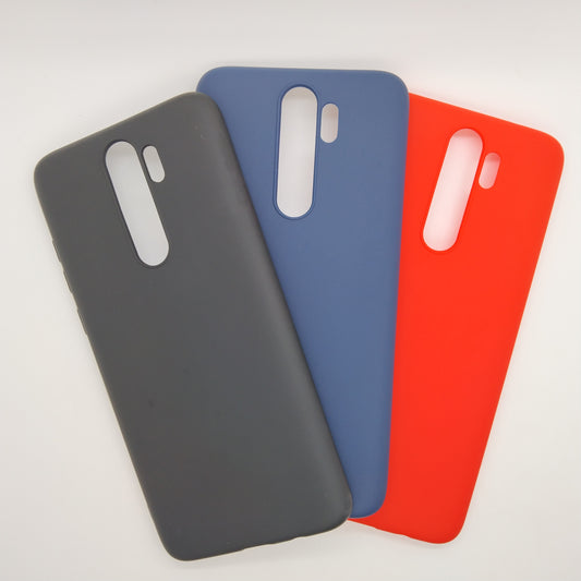 Redmi Note 8 Pro bundle pack of 3 Silicone case slim black red blue back covers