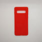 Samsung S10 bundle pack of 3 Silicone case slim black red blue back covers