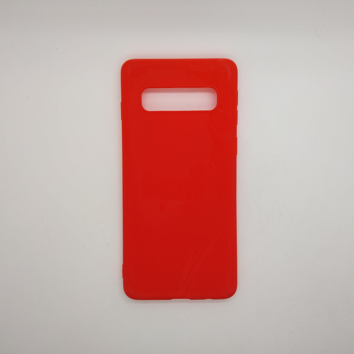 Samsung S10 bundle pack of 3 Silicone case slim black red blue back covers