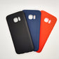 Samsung S7 Edge bundle pack of 3 Silicone case slim black red blue back covers