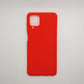 Samsung A12 bundle pack of 3 Silicone case slim black red blue back covers