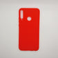 Huawei Y7p bundle pack of 3 Silicone case slim black red blue back covers