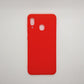 Samsung A20 bundle pack of 3 Silicone case slim black red blue back covers