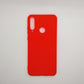 Huawei Y6p bundle pack of 3 Silicone case slim black red blue back covers