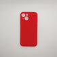 iPhone 13 Mini bundle pack of 3 Silicone case slim black red blue back covers