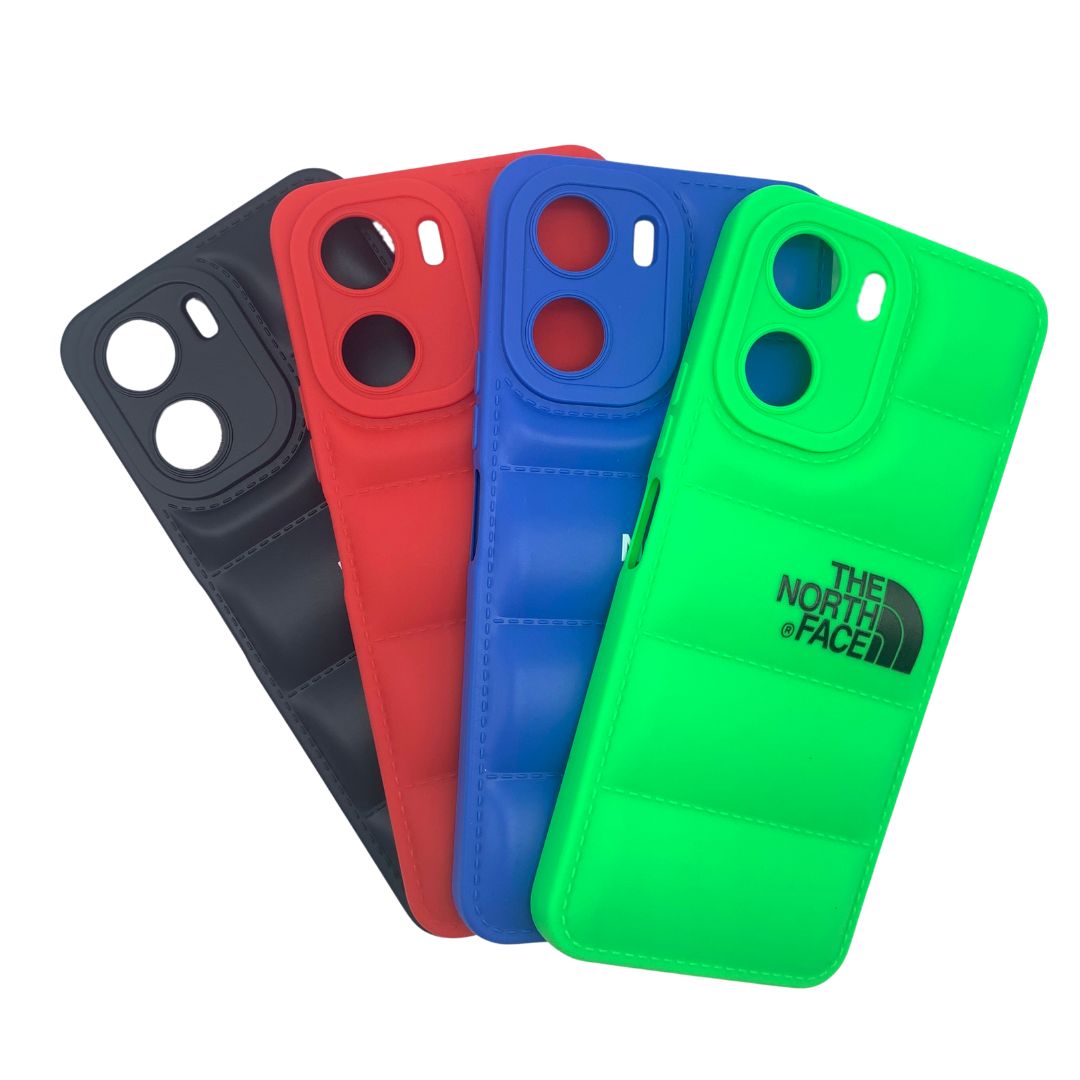 Vivo Y16 Puffer Jacket Case Shock-Absorbing Air Cushion Back Cover