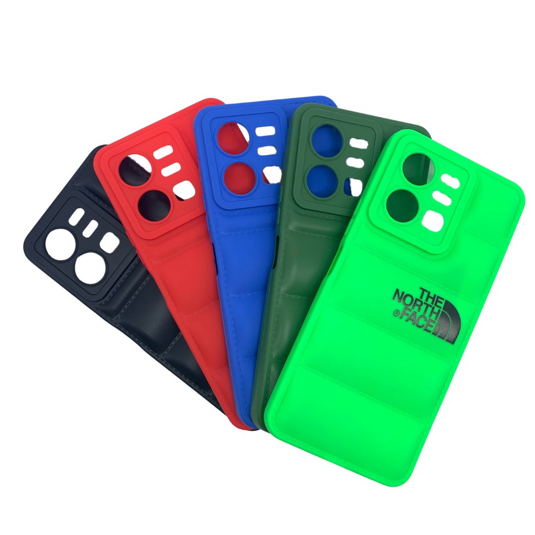Vivo Y22 Puffer Jacket Case Shock-Absorbing Air Cushion Back Cover