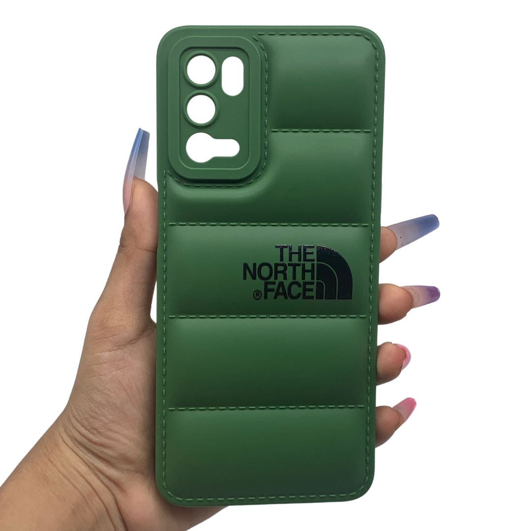 OPPO A55 Puffer Jacket Case Shock-Absorbing Air Cushion Back Cover