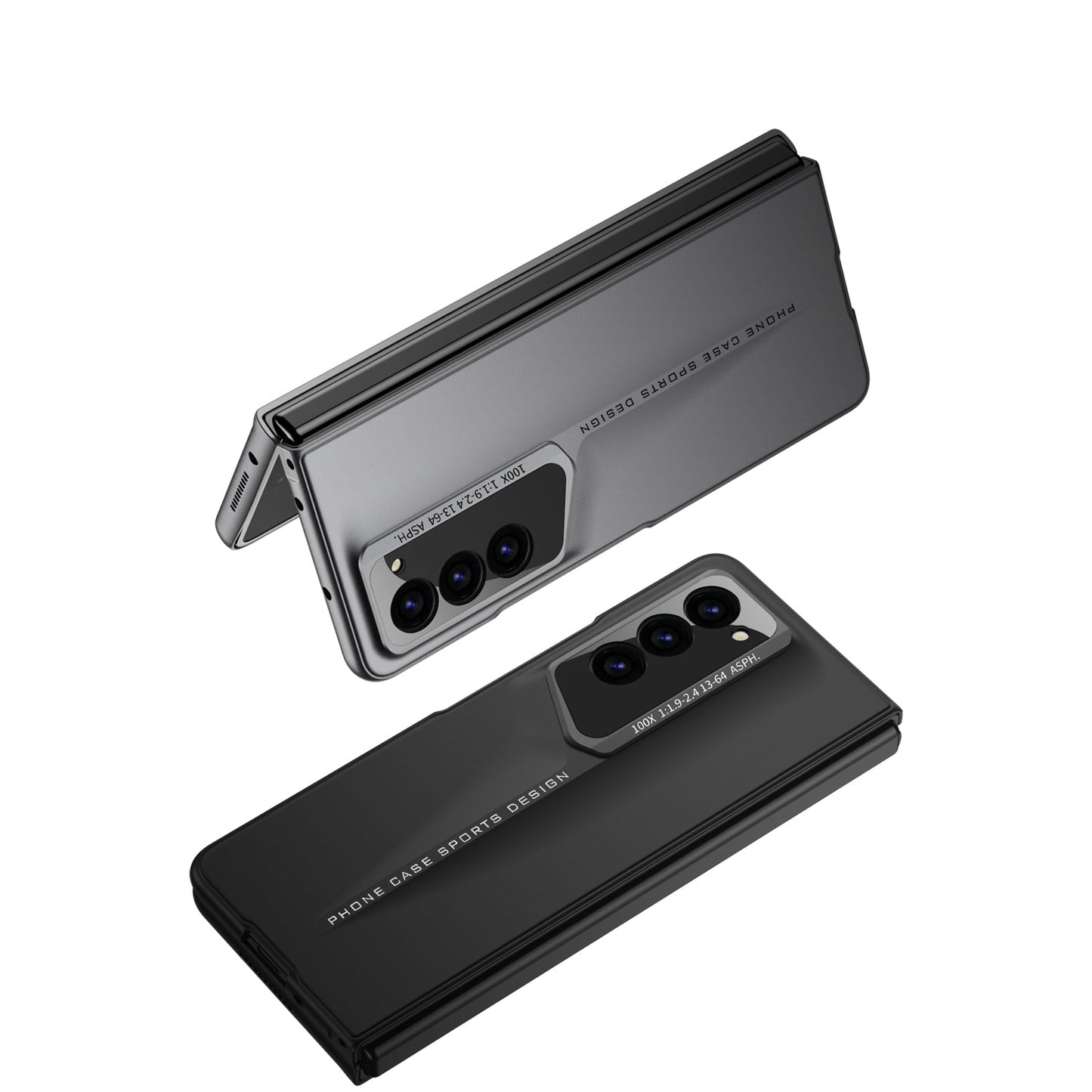 LEEKA Samsung Z Fold 6 case with Super Luxury Sport car fiber Pro case design with free inbuilt Screen Protector
