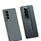 LEEKA Samsung Z Fold 4 case with Super Luxury Sport car fiber Pro case design with free inbuilt Screen Protector