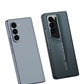 LEEKA Samsung Z Fold 5 case with Super Luxury Sport car fiber Pro case design with free inbuilt Screen Protector