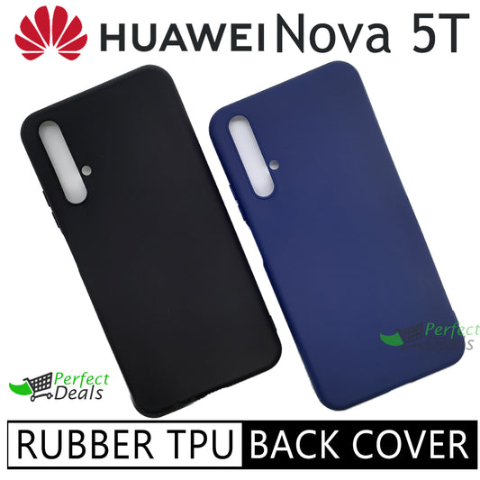 Huawei Nova 5T bundle pack of 2 Silicone case slim back covers