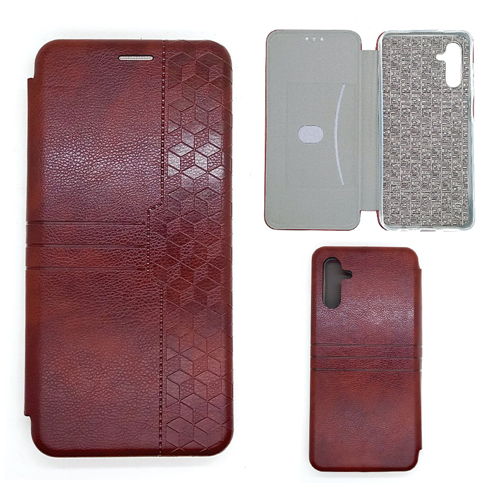Samsung A04s Leather Pouch Case Premium Leather texture full cover