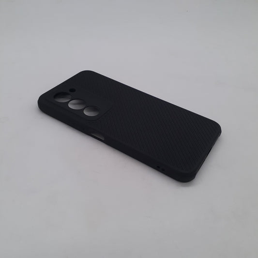 Redmi 15 4G Carbon Fiber texture Hard Rubber armour back cover shock-porof case