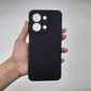 Redmi 15C Carbon Fiber texture Hard Rubber armour back cover shock-porof case