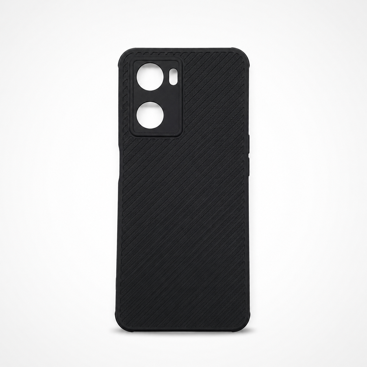 OPPO A57 2022 Carbon Fiber texture Hard Rubber armour back cover shock-porof case
