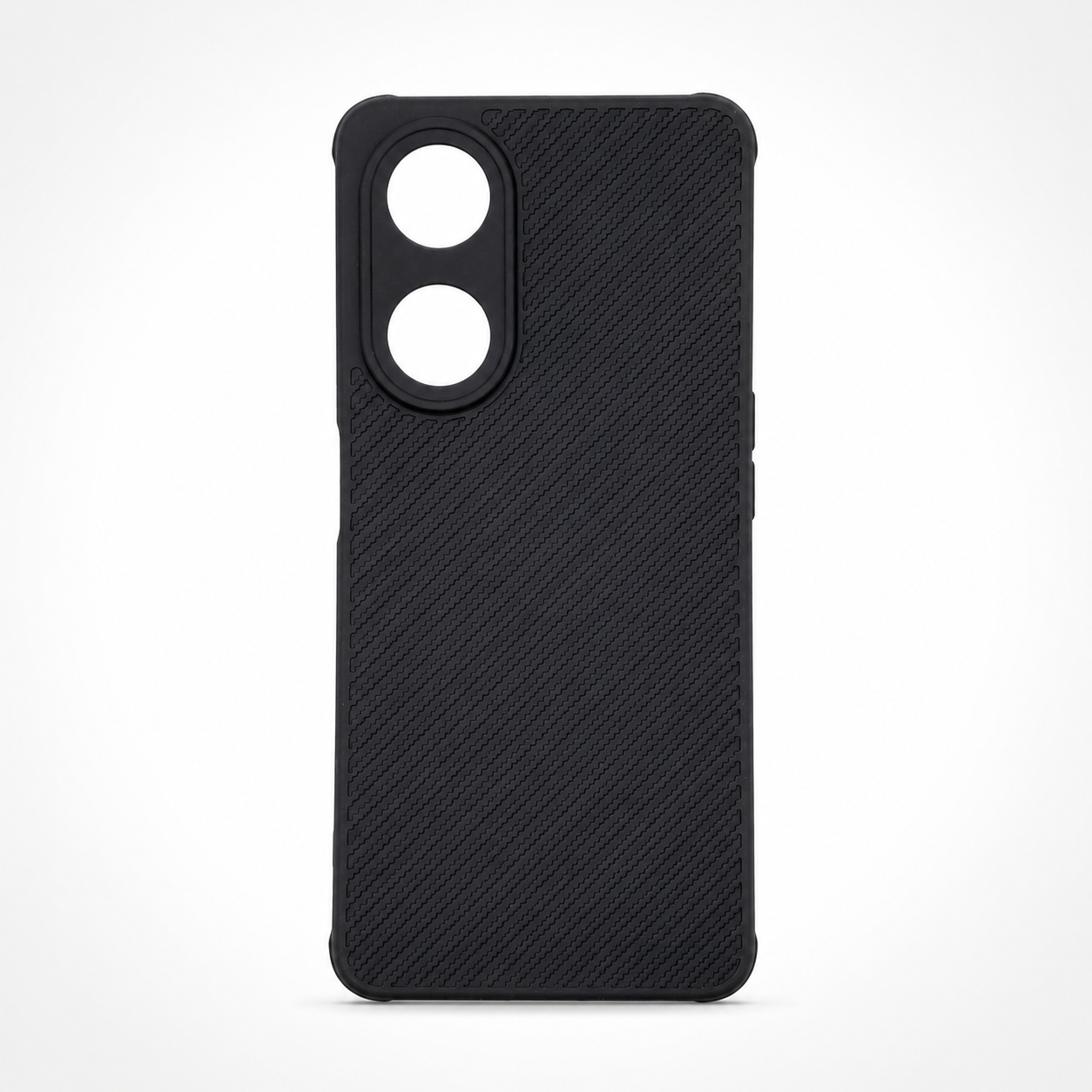 OPPO A98 Carbon Fiber texture Hard Rubber armour back cover shock-porof case