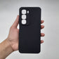 infinix Hot 60i Carbon Fiber texture Hard Rubber armour back cover shock-porof case
