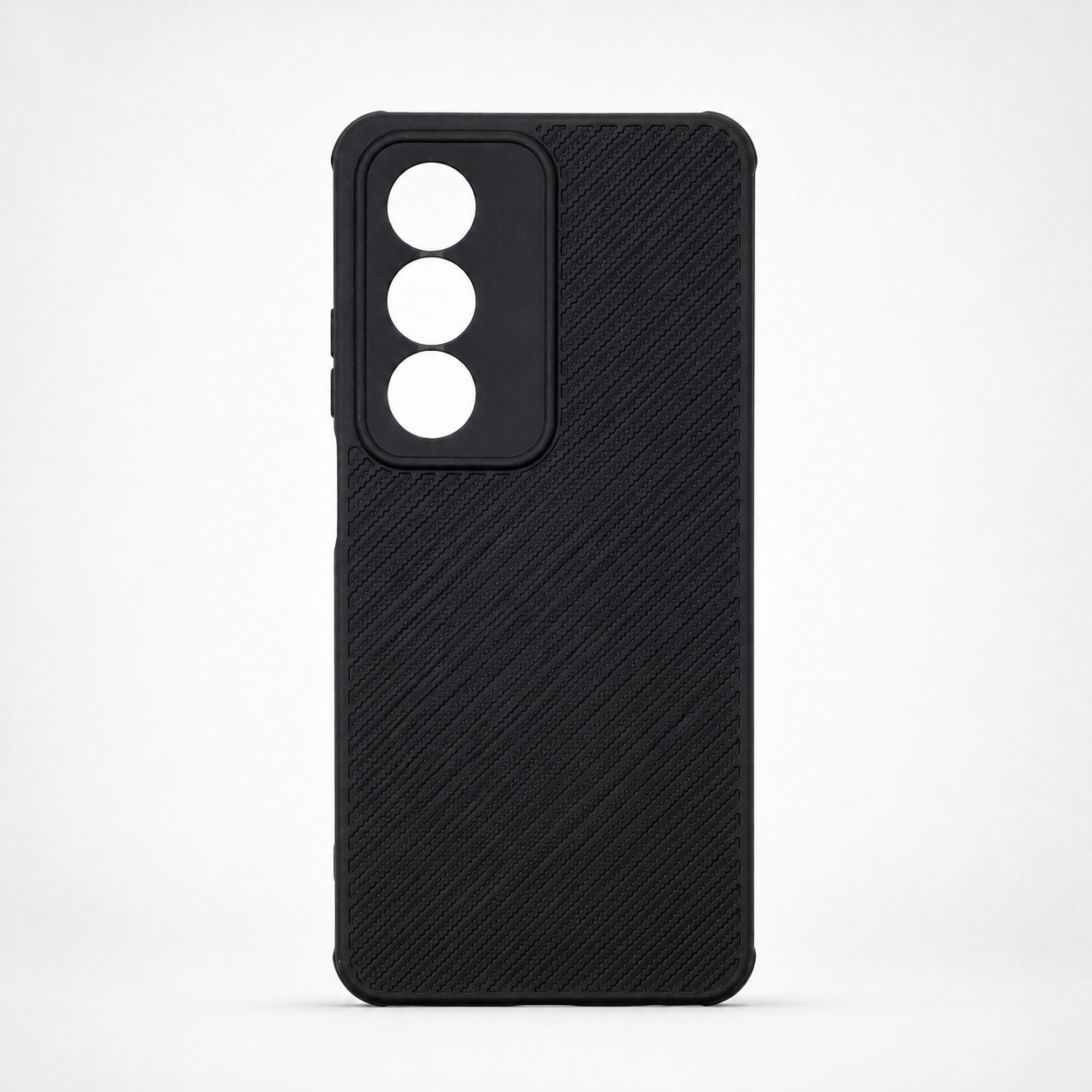 OPPO A3 Pro Carbon Fiber texture Hard Rubber armour back cover shock-porof case