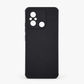 Redmi 12C Carbon Fiber texture Hard Rubber armour back cover shock-porof case