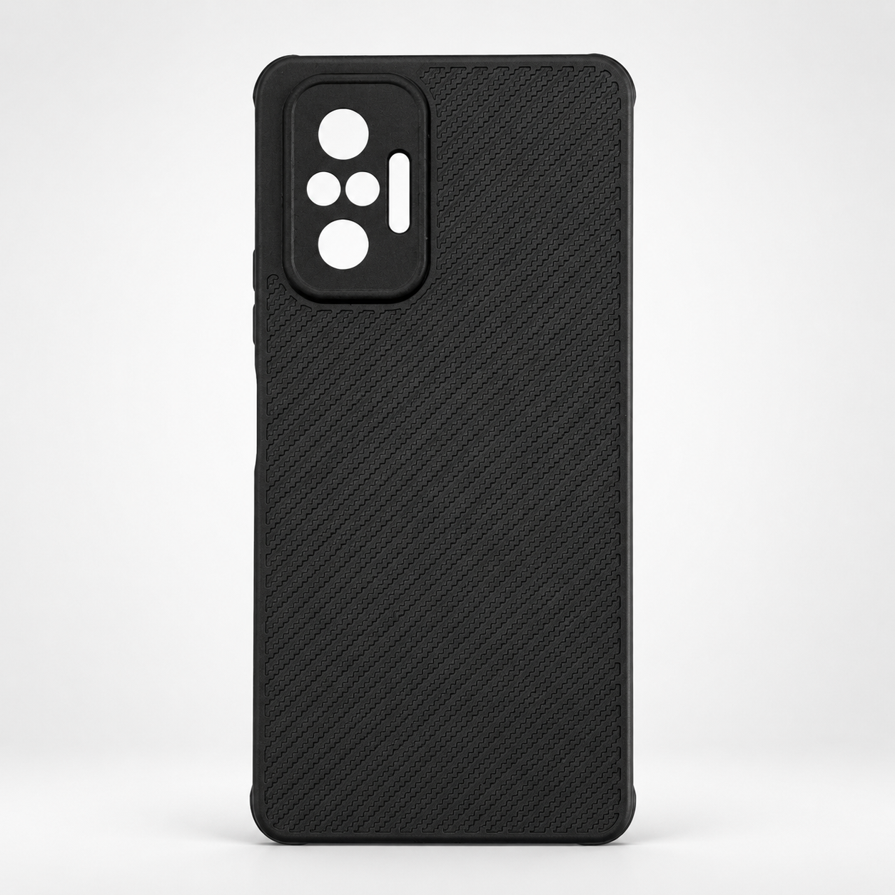 Redmi Note 10 Pro Carbon Fiber texture Hard Rubber armour back cover shock-porof case