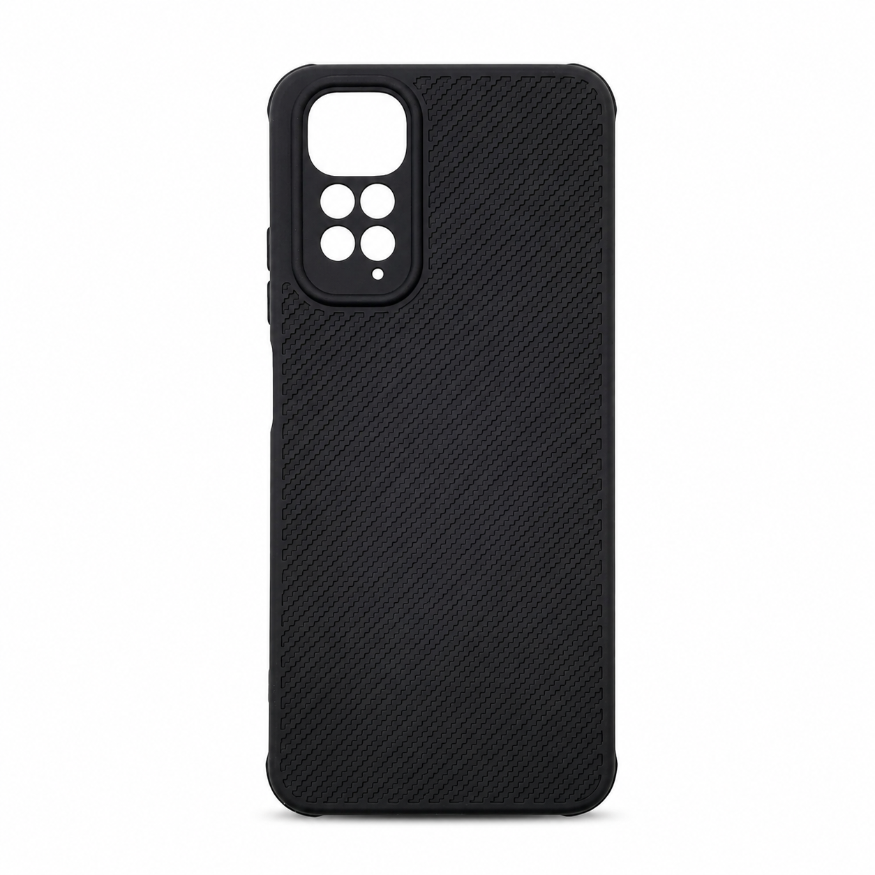 Redmi Note 11 Carbon Fiber texture Hard Rubber armour back cover shock-porof case