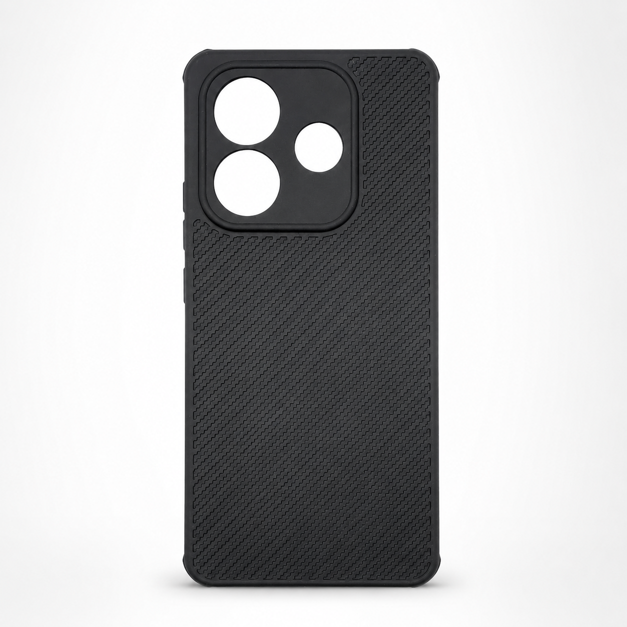 Redmi Note 14 5G Carbon Fiber texture Hard Rubber armour back cover shock-porof case