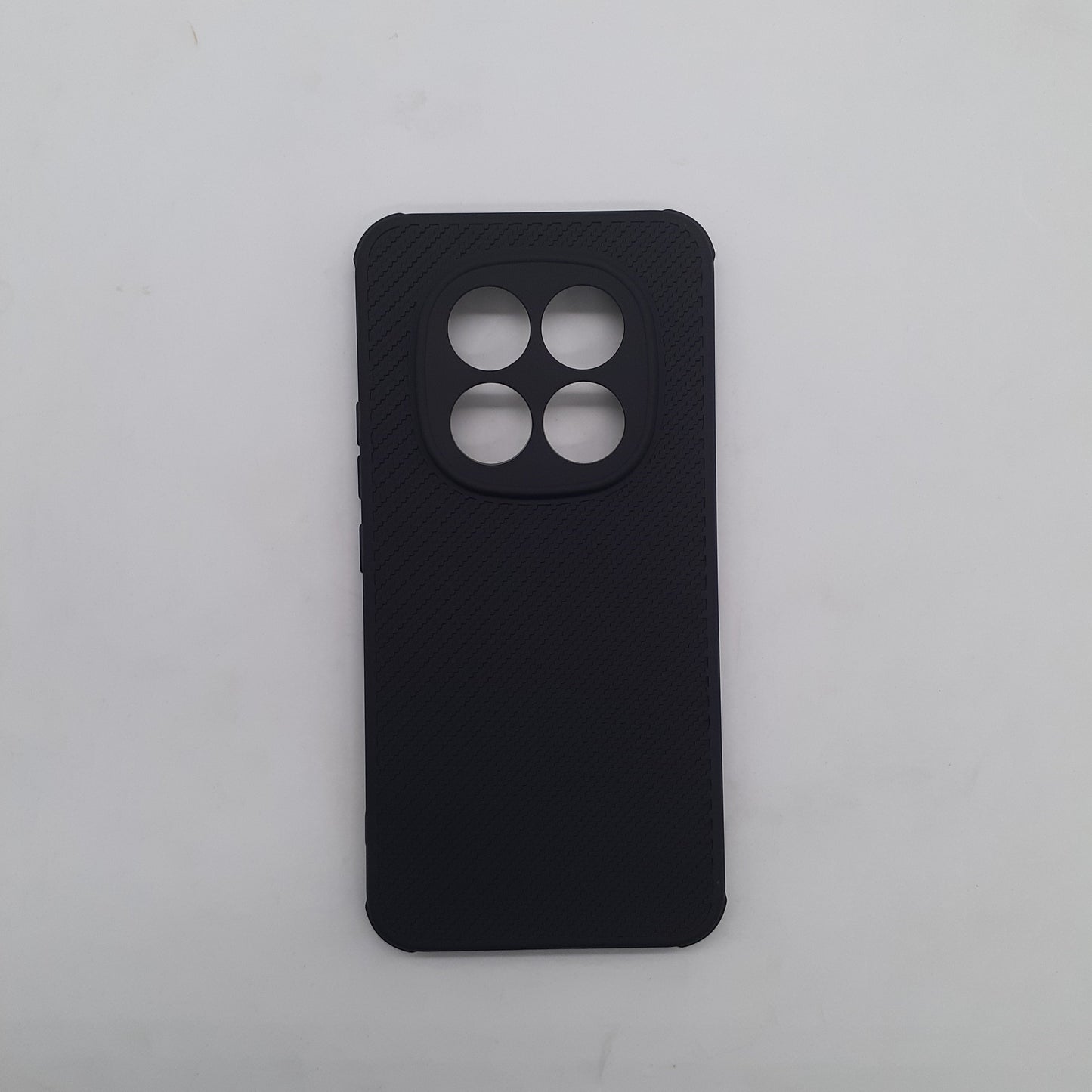 Redmi Note 15 Pro Plus Carbon Fiber texture Hard Rubber armour back cover shock-porof case