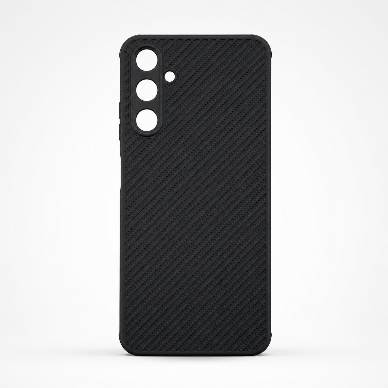 Samsung A05s Carbon Fiber texture Hard Rubber armour back cover shock-porof case