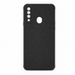 Samsung A20s Carbon Fiber texture Hard Rubber armour back cover shock-porof case