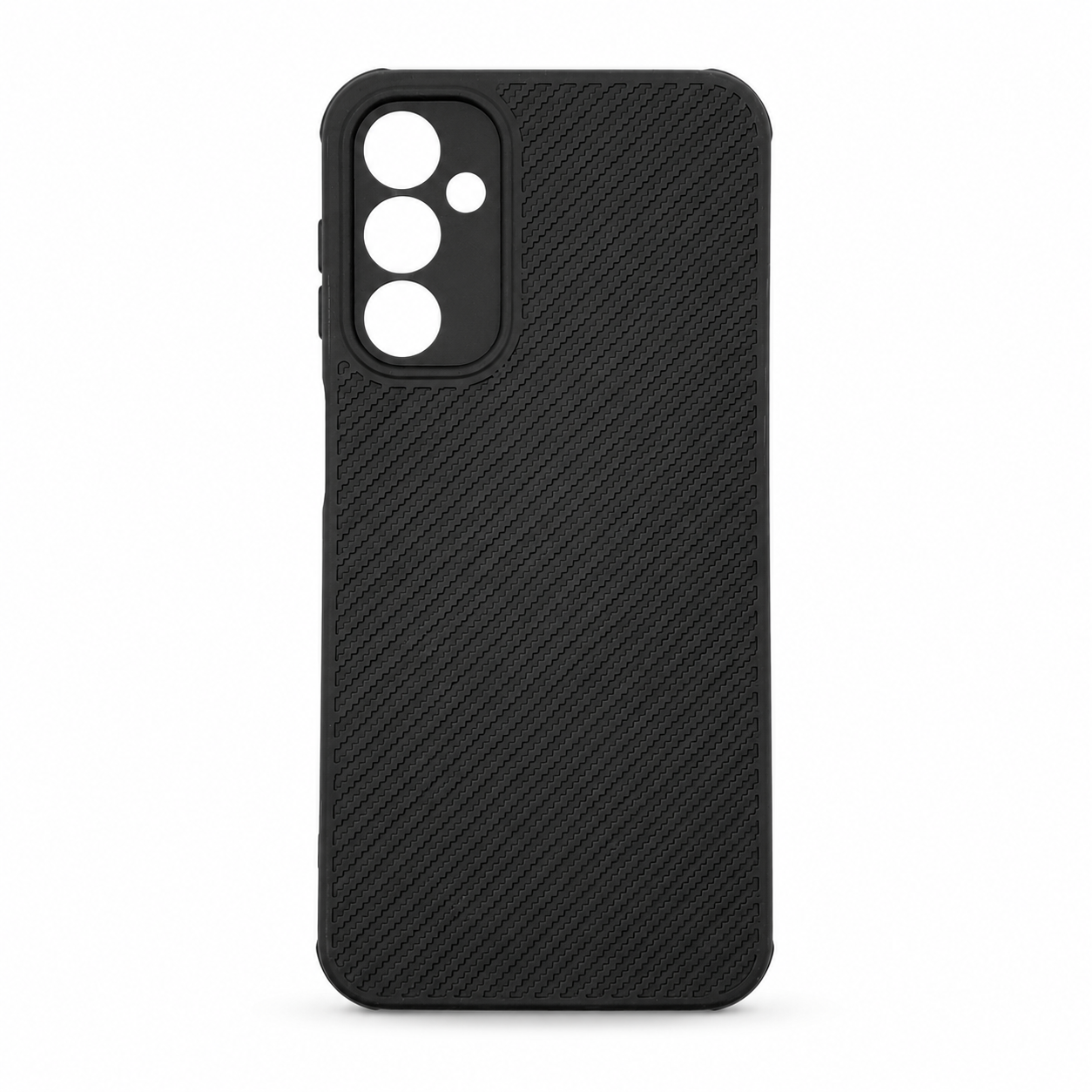 Samsung A24 Carbon Fiber texture Hard Rubber armour back cover shock-porof case