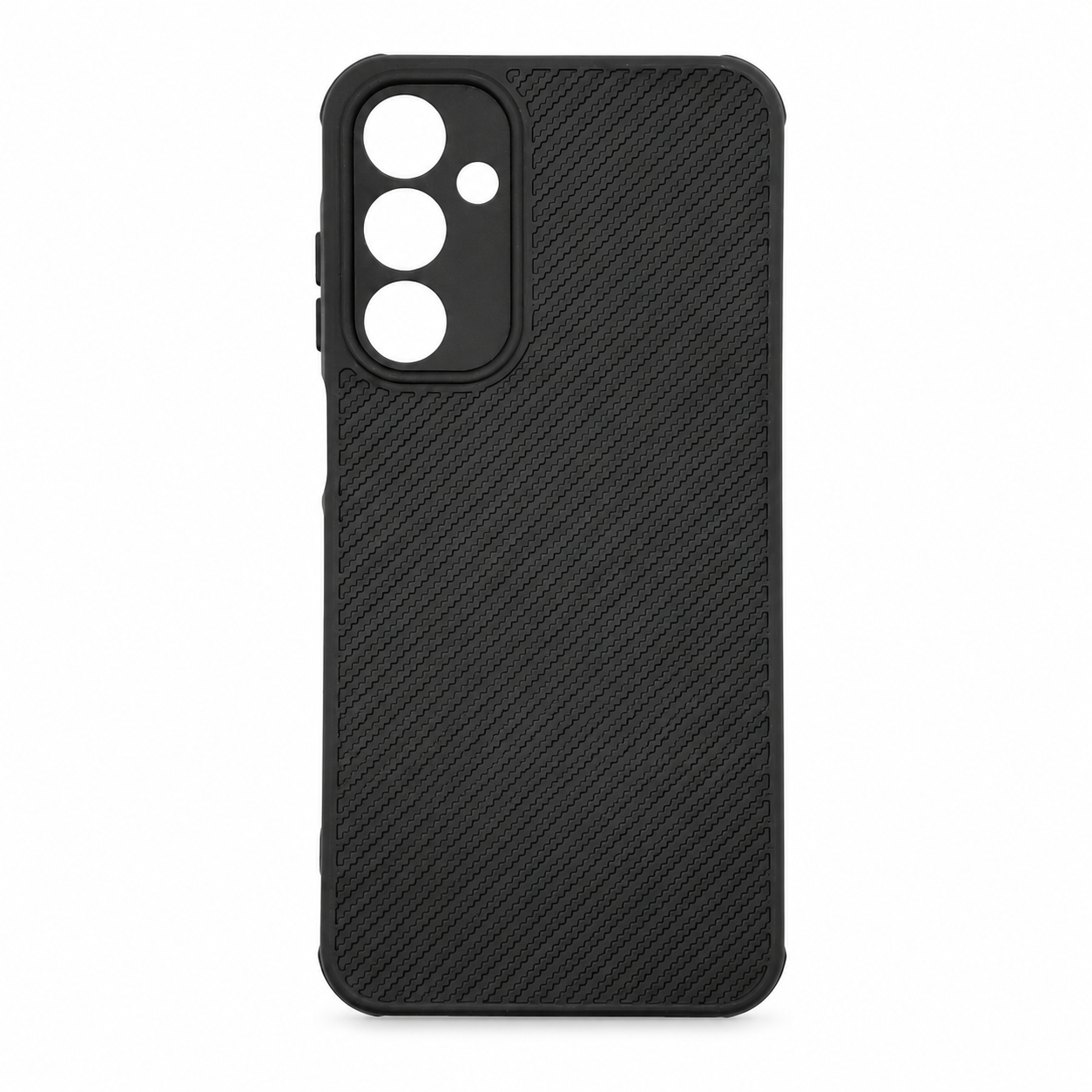 Samsung A25 Carbon Fiber texture Hard Rubber armour back cover shock-porof case