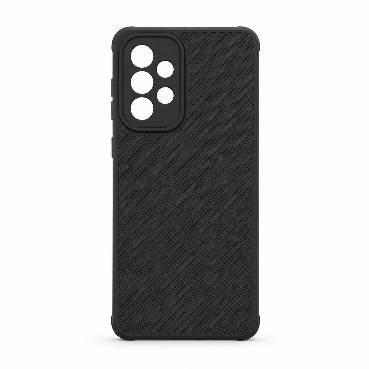 Samsung A33 5G Carbon Fiber texture Hard Rubber armour back cover shock-porof case