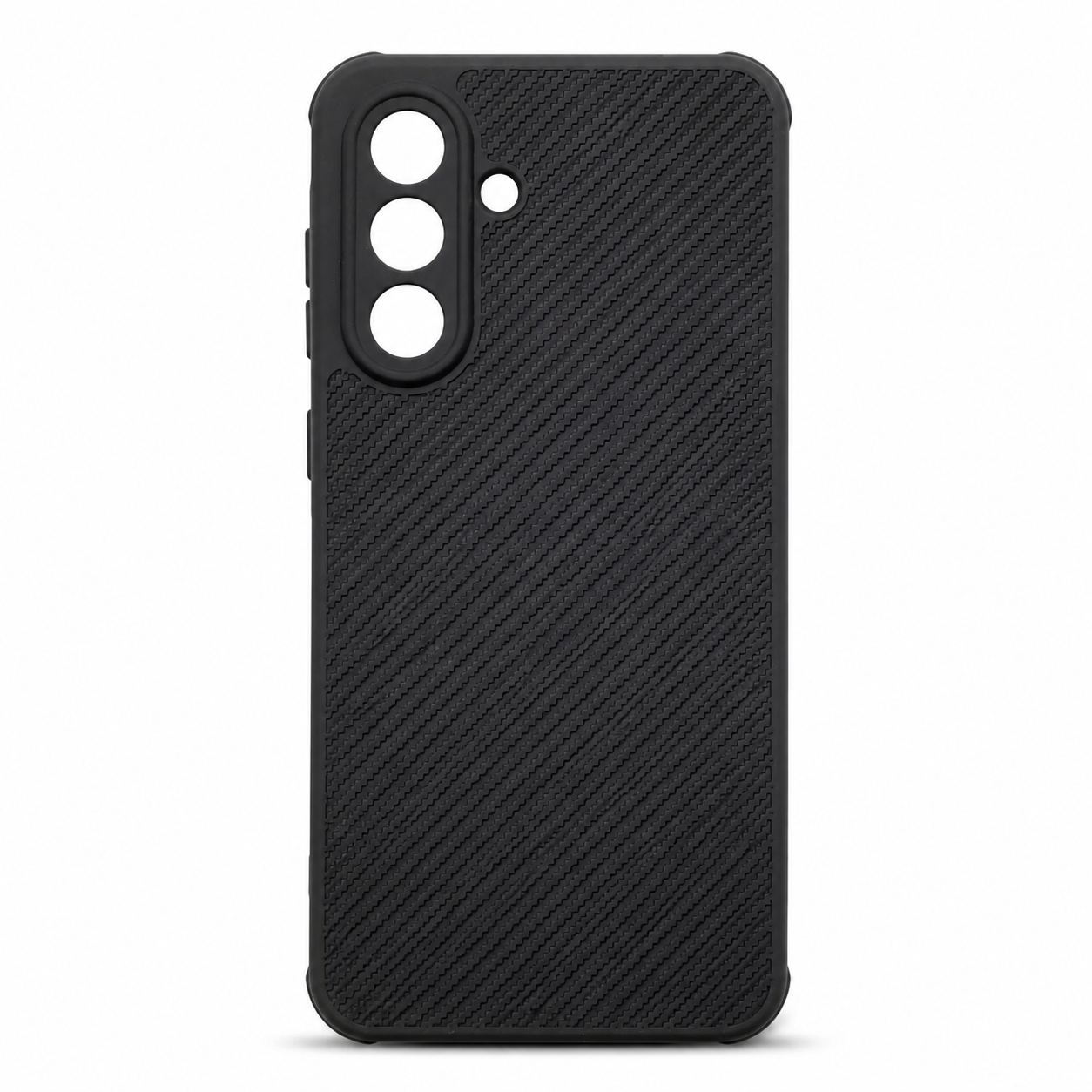 Samsung A36 Carbon Fiber texture Hard Rubber armour back cover shock-porof case