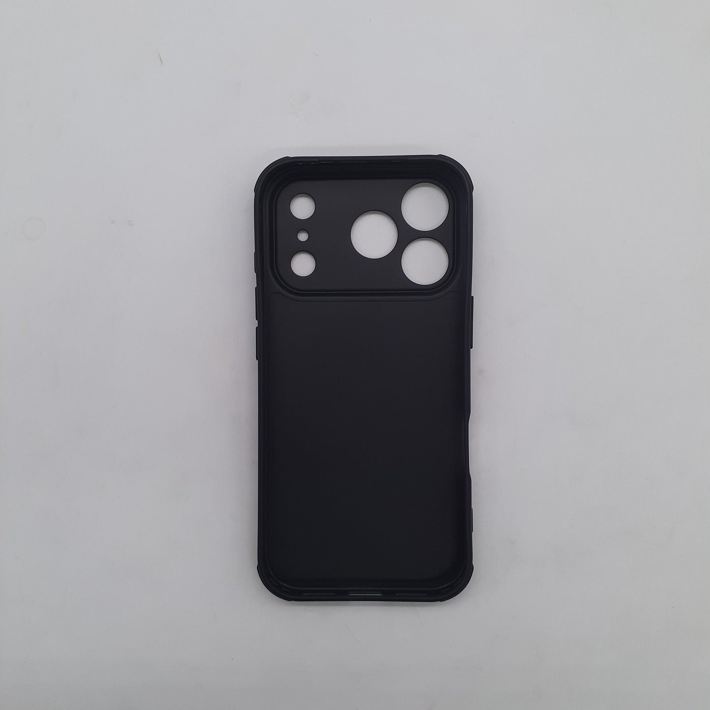 iPhone 17 Pro Carbon Fiber texture Hard Rubber armour back cover shock-porof case